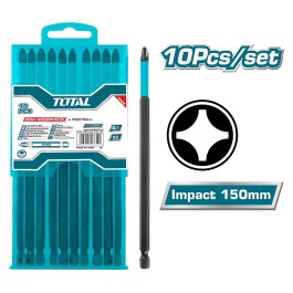 TOTAL IMPACT SCREWDRIVER BIT PH2 150MM TACIM16PH263 TOTAL ΜΥΤΕΣ ΜΑΓΝΗΤΙΚΕΣ ΜΑΥΡΕΣ ΡH2 150MM TACIM16PH263